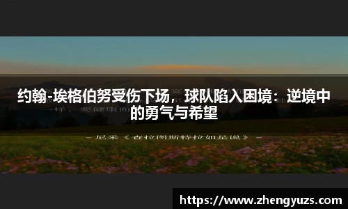 约翰-埃格伯努受伤下场，球队陷入困境：逆境中的勇气与希望